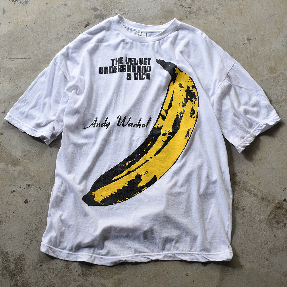 90's デッドストック！ The Velvet Underground and Nico “Andy Warhol” バンドTシャツ EURO製 230928
