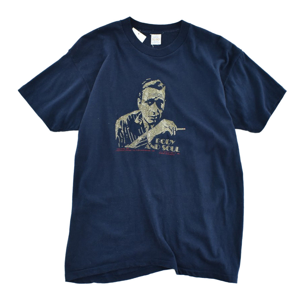 80's "BODY AND SOUL" Humphrey Bogart ムービーTシャツ 260421H