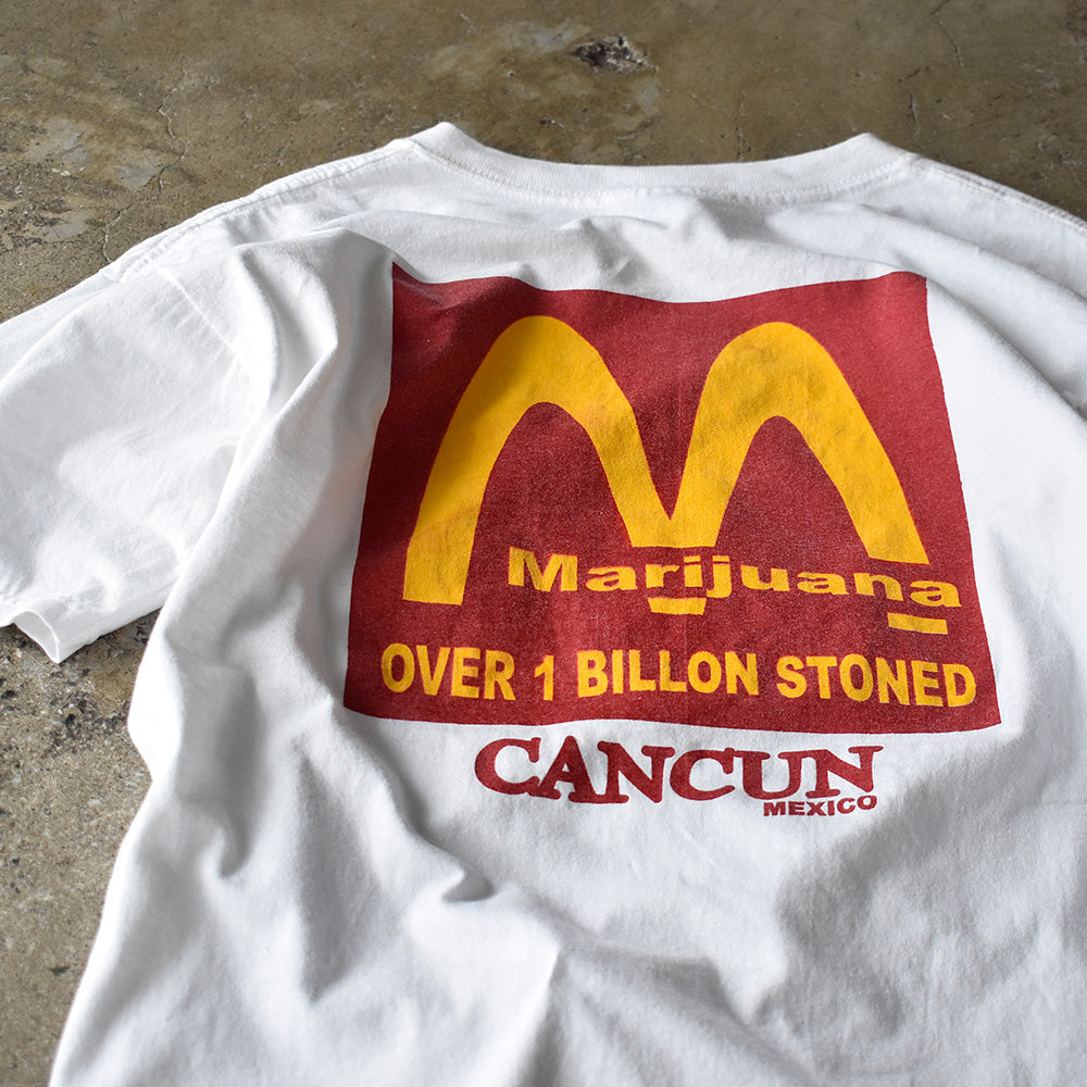 Y2K “Marijuana“ マクドナルドパロディ！ Tシャツ 240812H