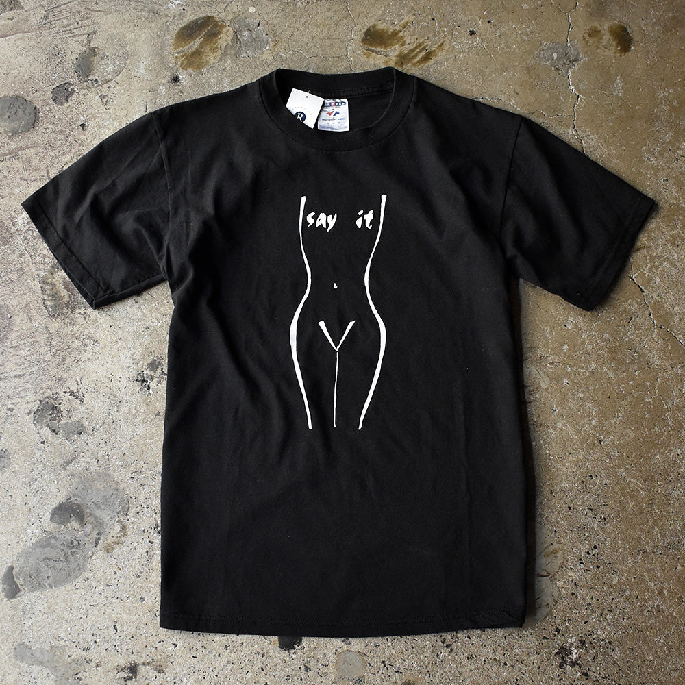 The Vagina Monologues イラストプリント 舞台Tシャツ 2003年 古着