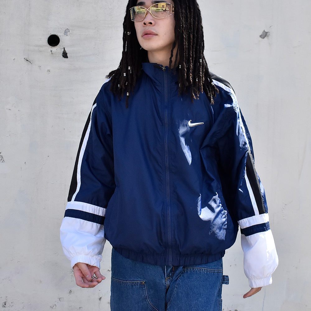 90's NIKE swooshワッペン！ ナイロンジャケット 240328H