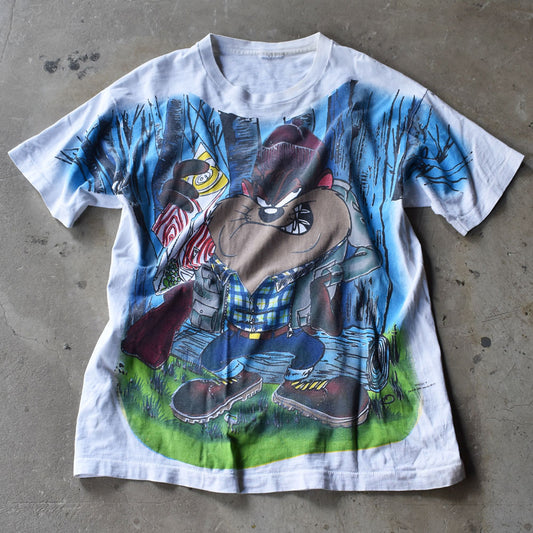 90’s Looney Tunes “BUILT TOUGH” AOP! Tシャツ USA製 230925