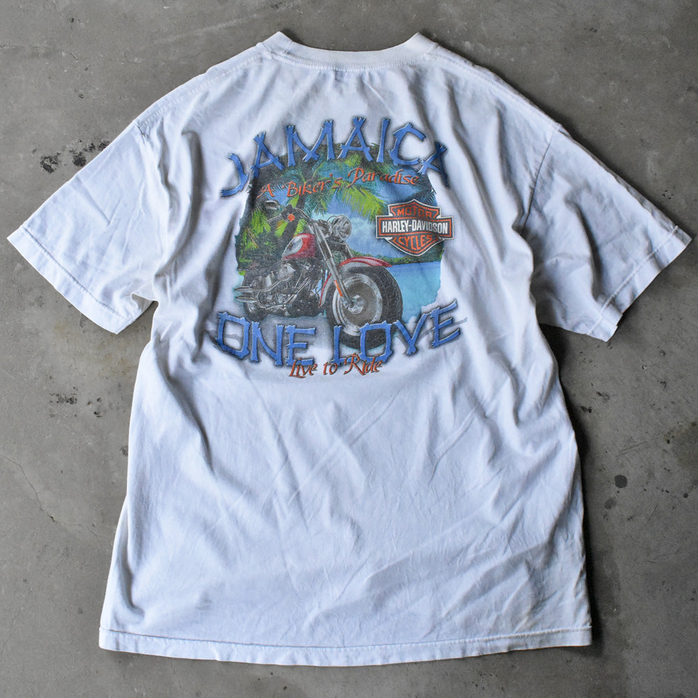 Harley-Davidson “JAMAICA ONE LOVE” ウィングロゴ Tシャツ 240712