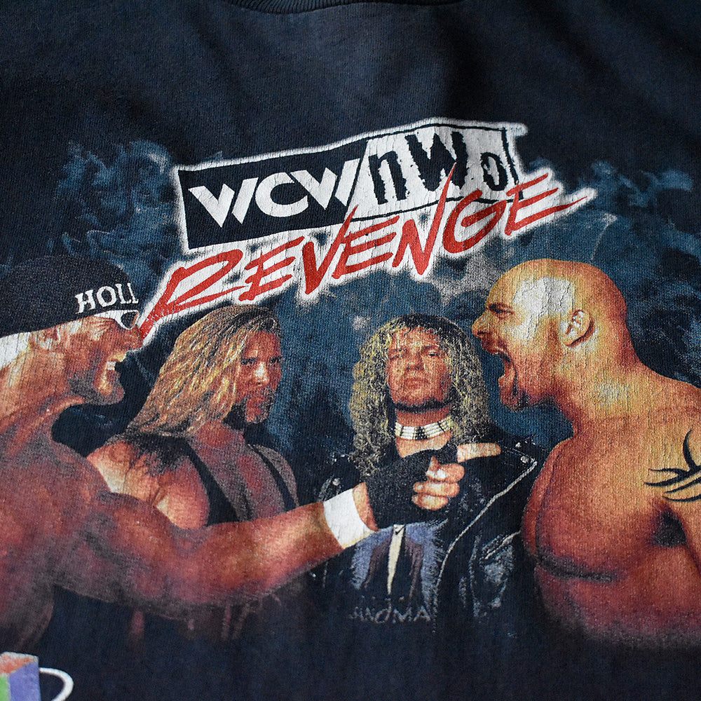 90's NINTENDO 64 “WCW/nWo Revenge” Game Tシャツ 250506H