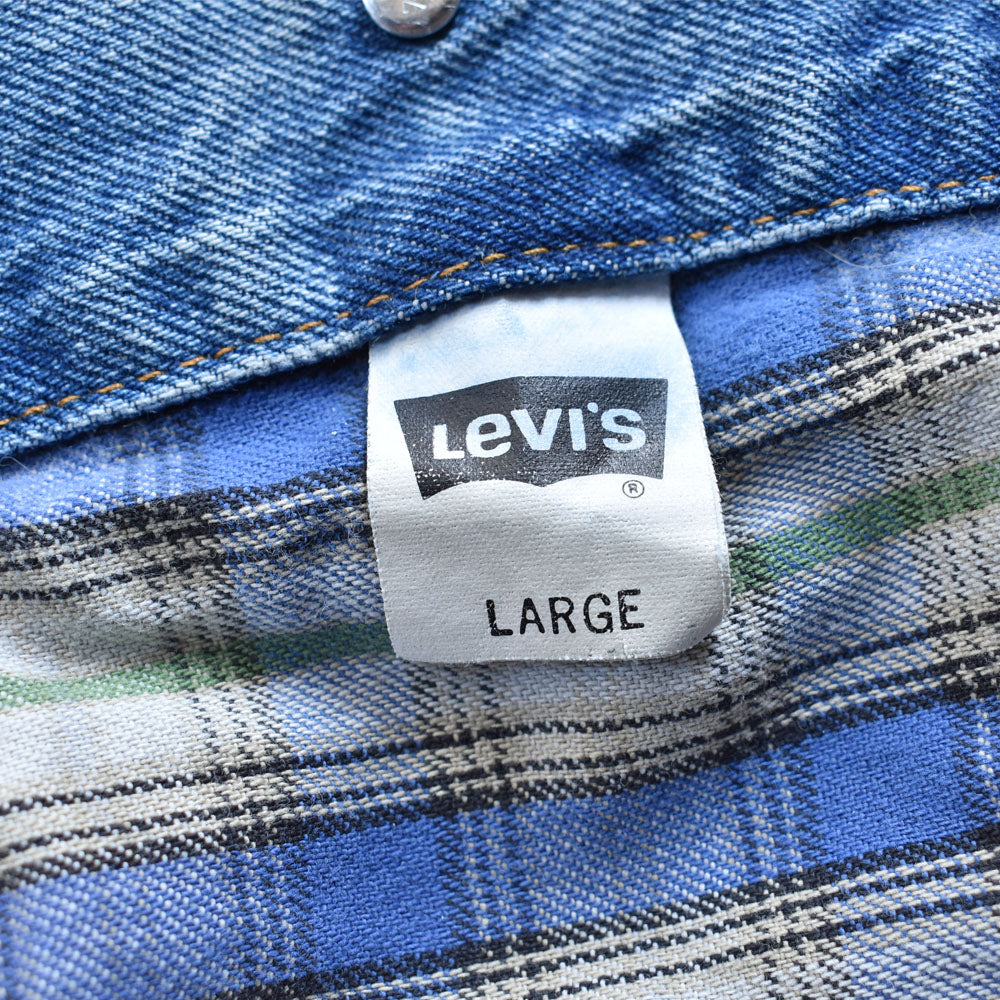 90’s Levi's 70699 チェックライナー デニムジャケット 240307
