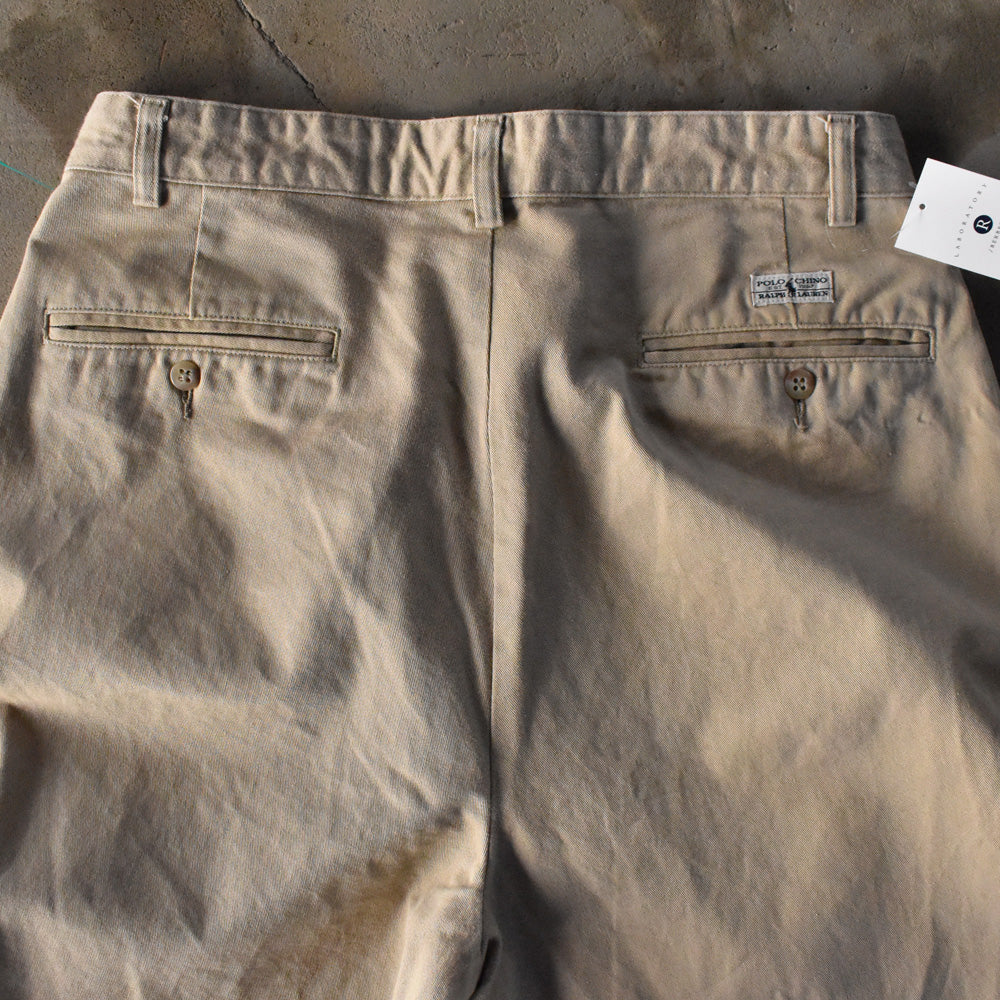 90's Polo Ralph Lauren “HAMMOND PANT” ツータック チノパン 240321 S2027