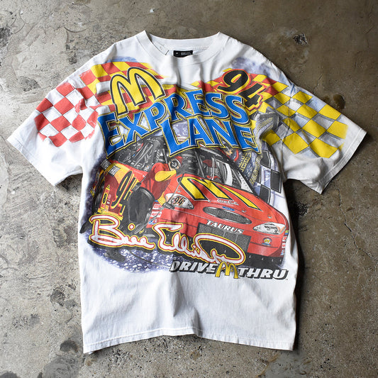 Y2K AOP！ CHASE authentics “McDonald's” レーシング Tシャツ 240701H