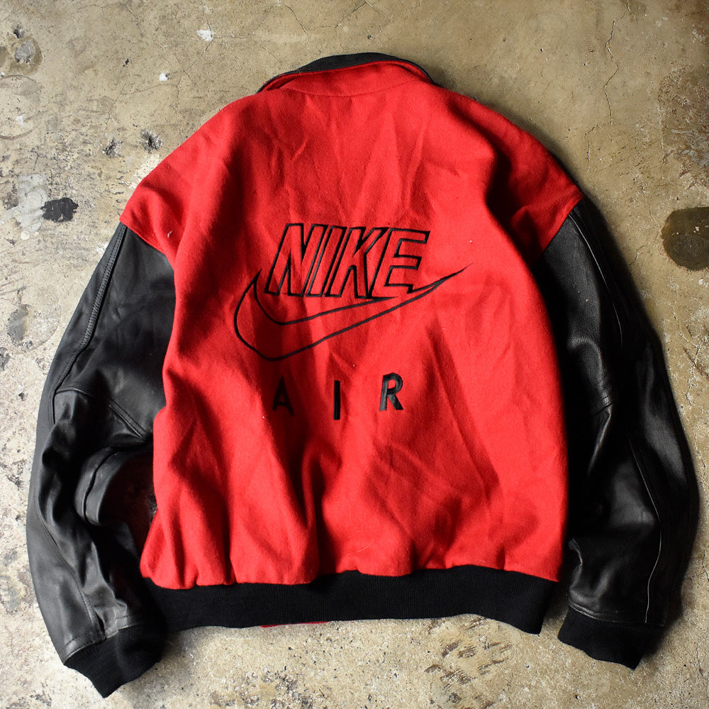 80's NIKE “AIR” レザー切り替えジャケット 231128
