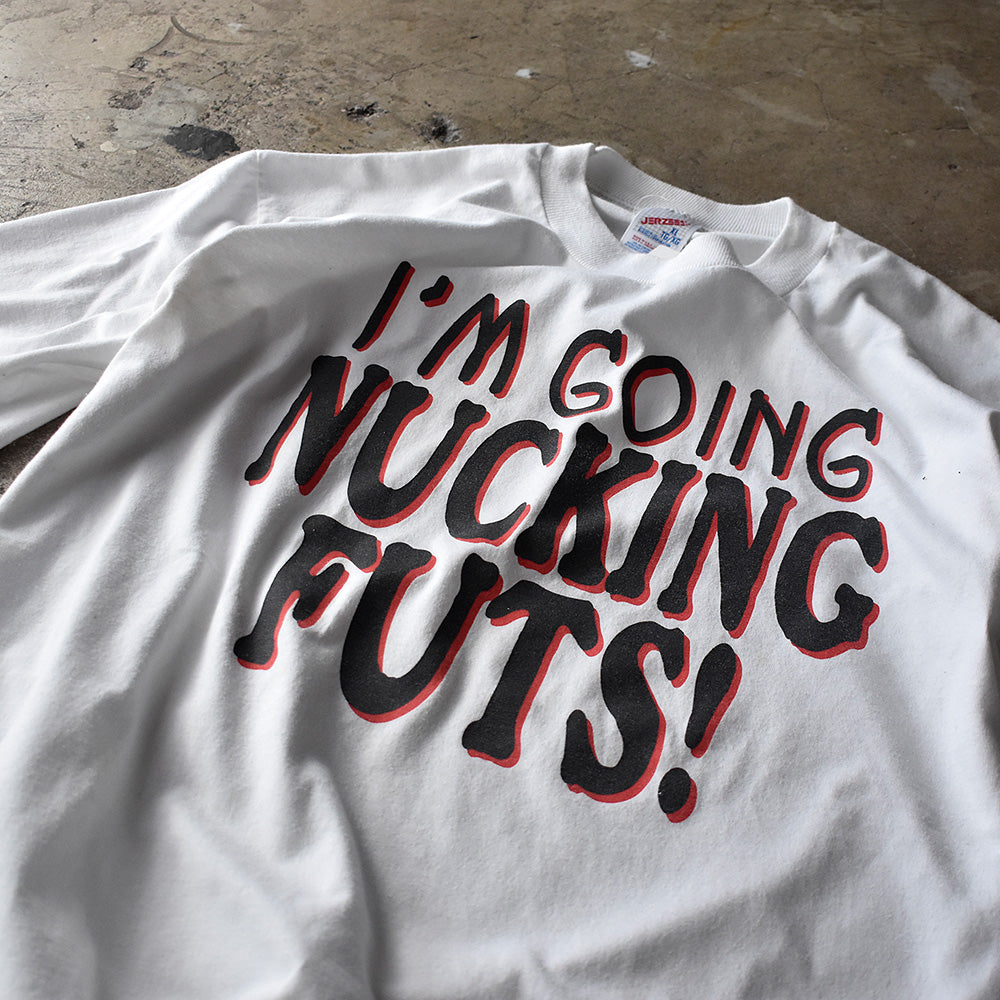 90's “I’M GOING NUCKING FUTS！“ Tシャツ USA製 240428H