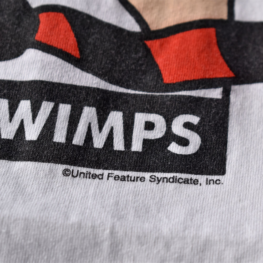 90’s DILBERT “NO PLACE FOR WIMPS” コミック アート Tシャツ 240510