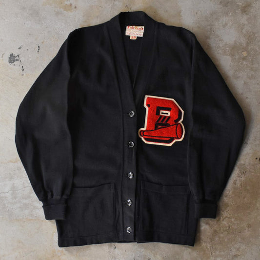 50’s Fab-Knit レタードカーディガン 黒 251216H