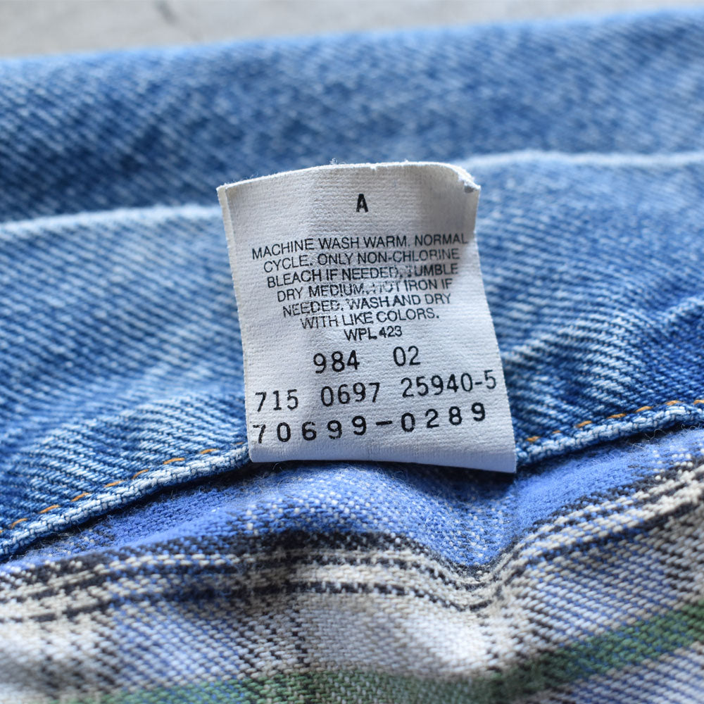 90’s Levi's 70699 チェックライナー デニムジャケット 240307