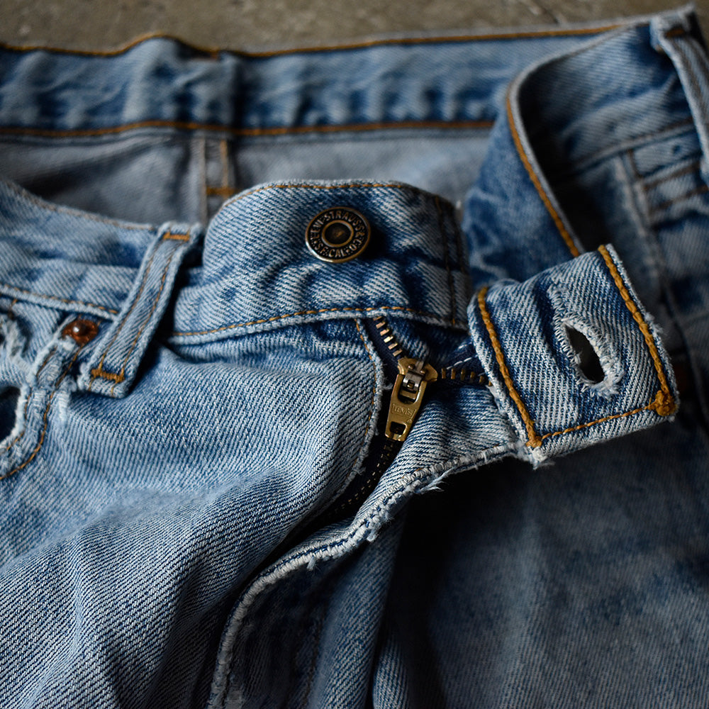 Y2K ダメージ！ Levi's 595 デニムパンツ Euro製 250726H