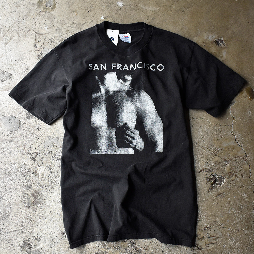 90's SAN FRANCISCO フォト art Tシャツ 240610H