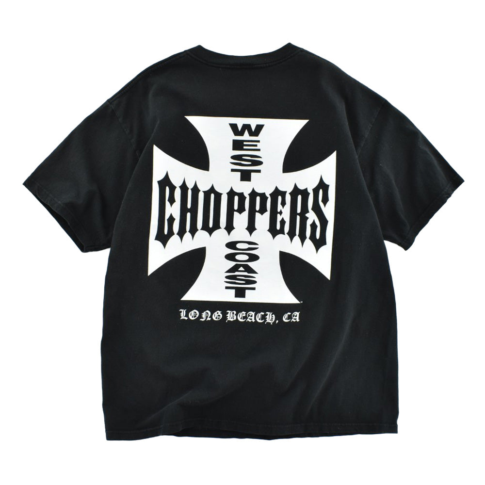Y2K West Coast Choppers アイアンクロス バイカーTシャツ 260807H