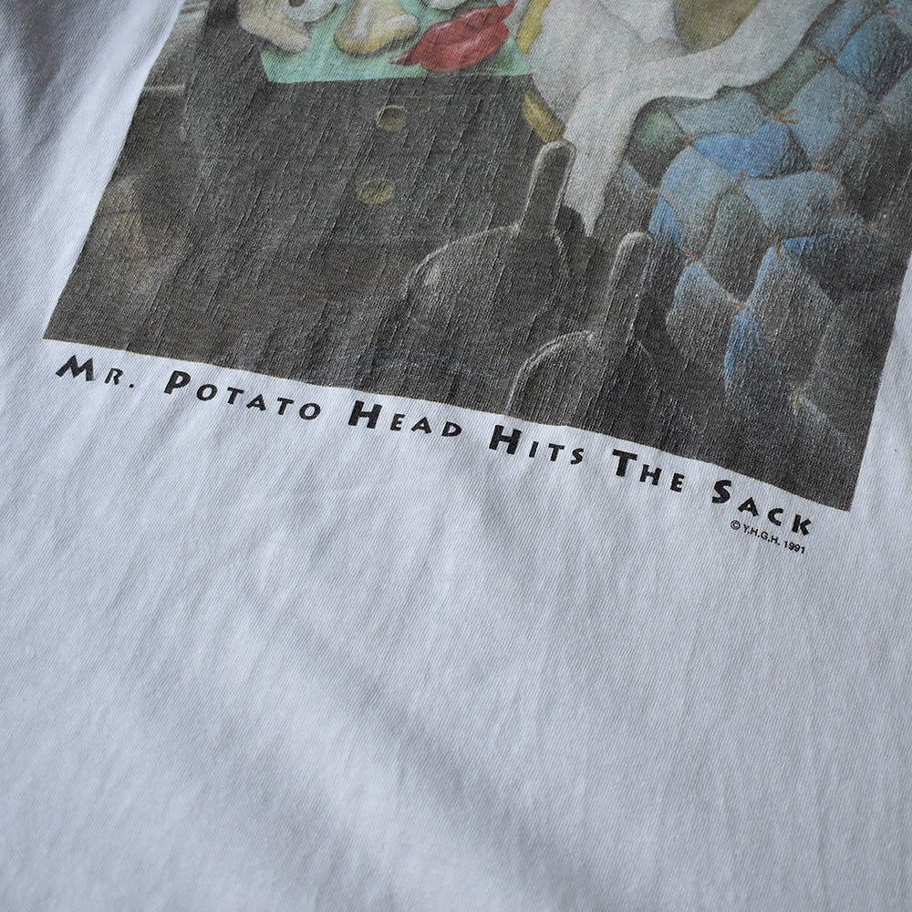 90's Mr. Potato Head “Mr. Potato Head Hits The Sack” Tシャツ USA製 250602H