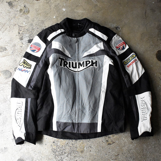 Y2K Triumph Motorcycles モーターサイクルジャケット 241111H