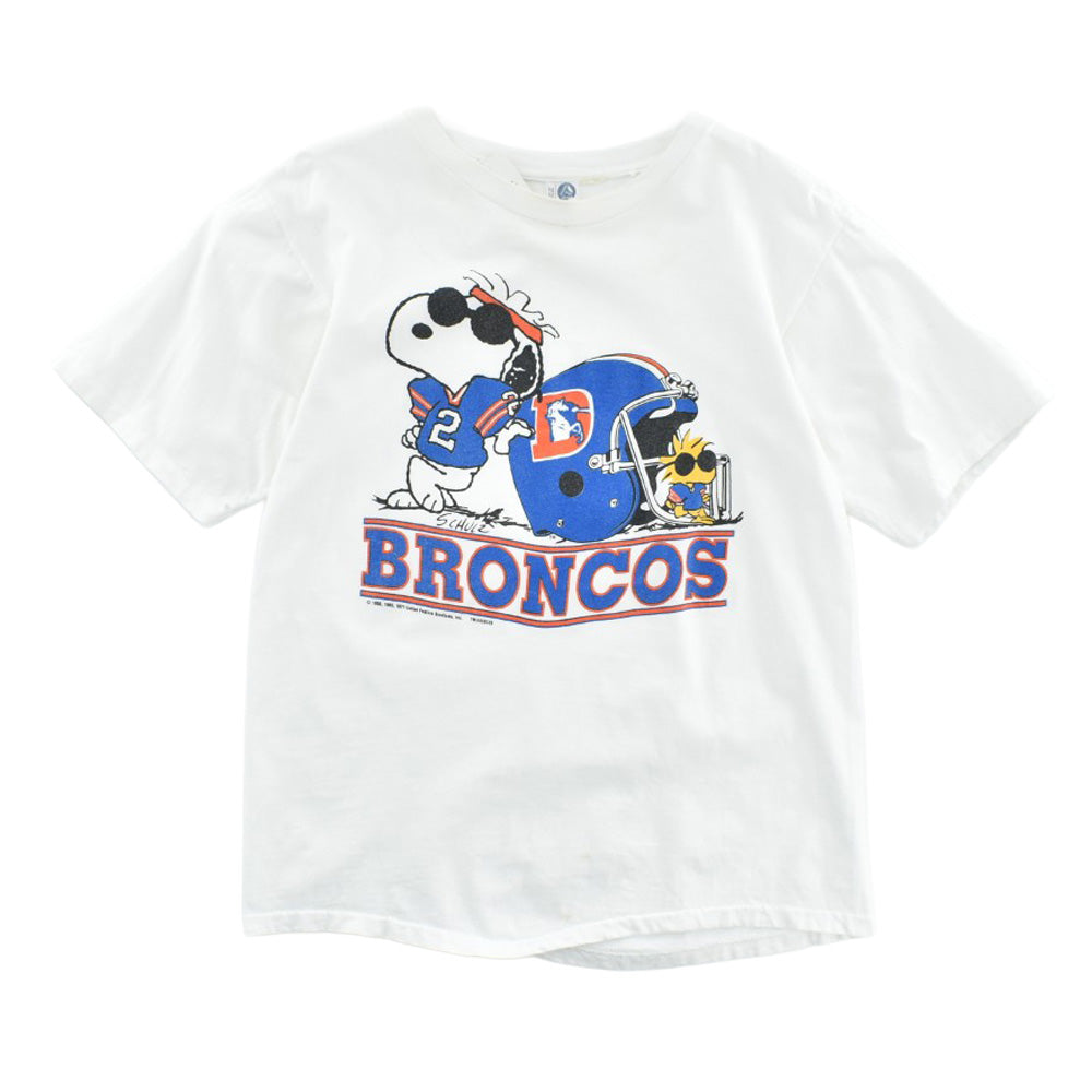 80's PEANUTS "DENVER BRONCOS" スヌーピーTシャツ 260501H