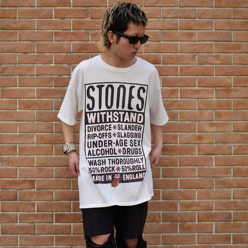 90's The Rolling Stones “Withstand” Tシャツ XXL size！ 240413H