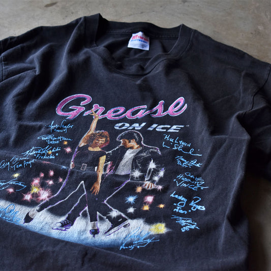 90-00’s “GREASE ON ICE” ミュージカル ムービー Tシャツ 240402