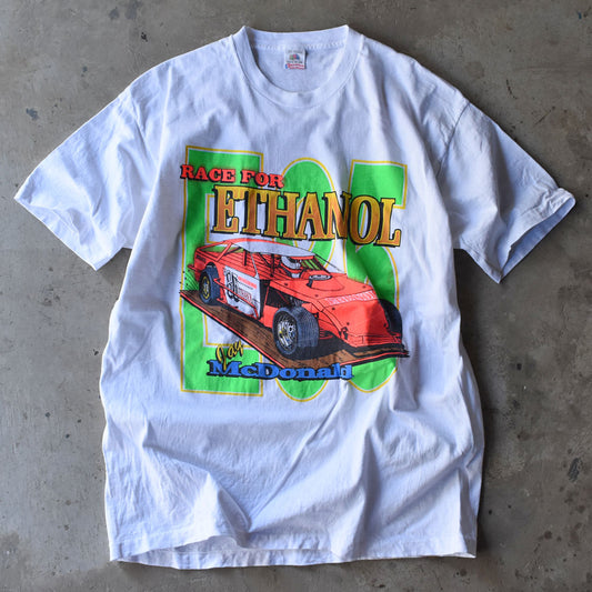 90’s “RACE FOR ETHANOL” 両面プリント レーシング Tシャツ USA製 240617