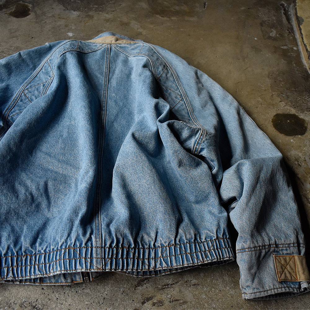 90's レア！ Levi's “Silver Tab” 75470-0591 チンストラップ付き デニムジャケット 240113H