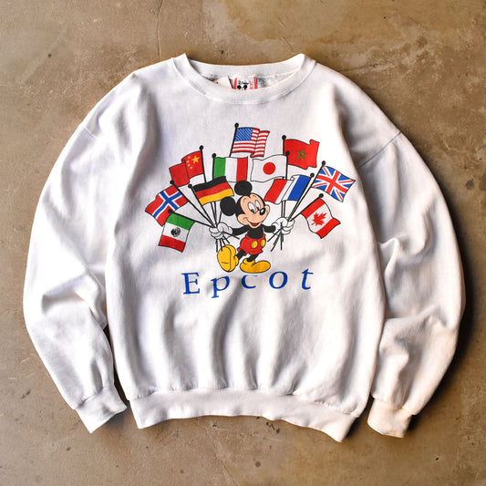 80’s Disney “Epcot Center/Mickey” キャラクター スウェット  251024H
