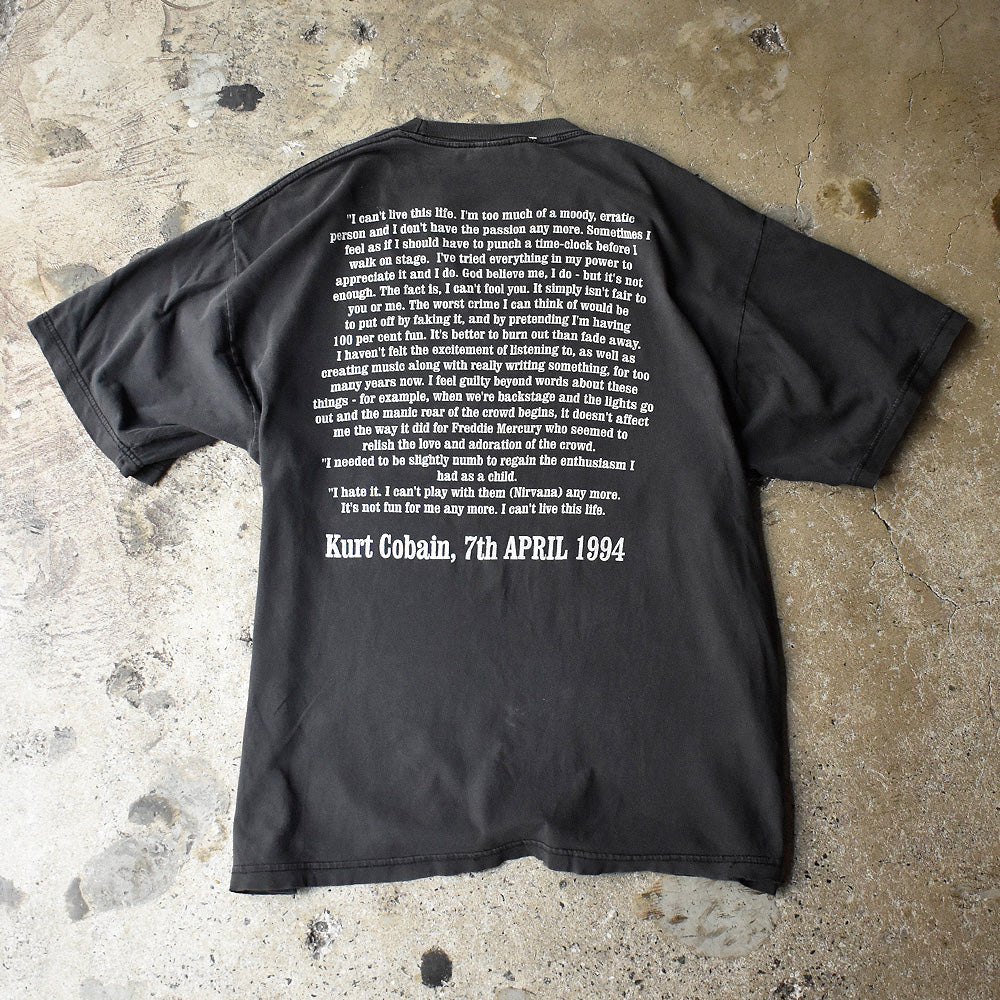 90's～ NIRVANA “Kurt Cobain” Tシャツ 250531H