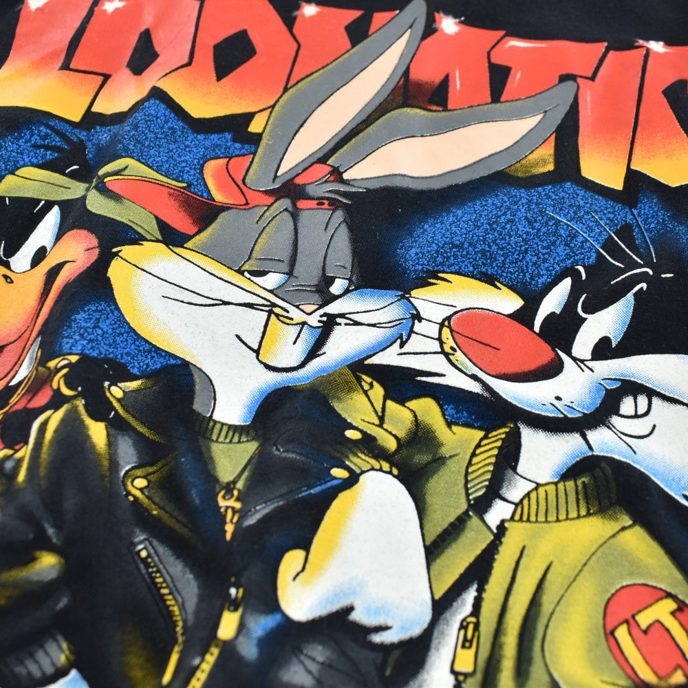 90's LOONEY TUNES "LOONATIC" キャラクターTシャツ 260519H