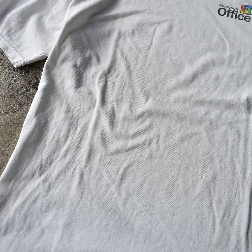Y2K Microsoft Office XP ”working smarter just got easier“ 企業 Tシャツ 250801H