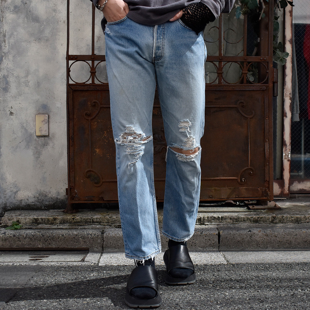 90's ダメージ！ Levi's 501 デニムパンツ Euro製 231009H