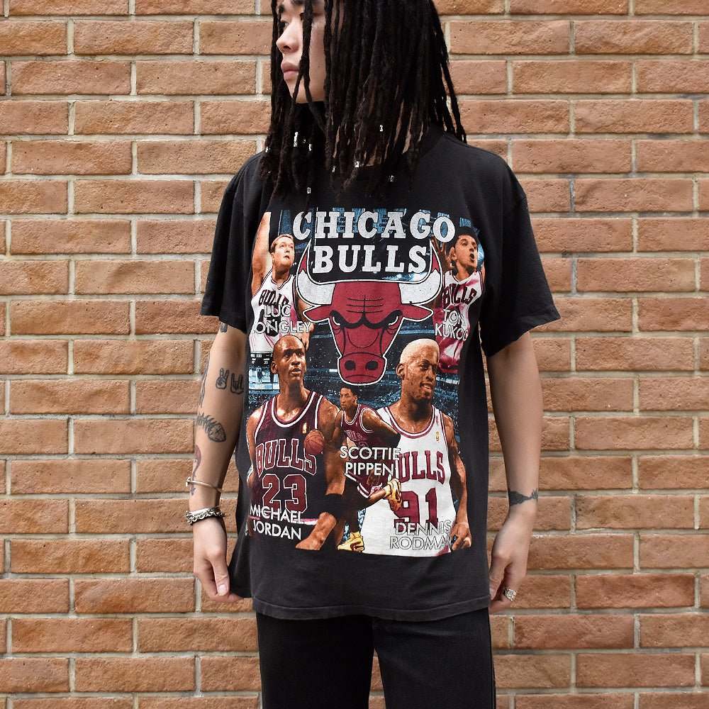 90's Chicago Bulls “1996 NBA Champions" Tシャツ 240409H