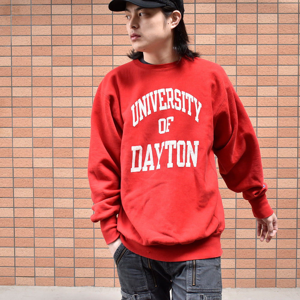 90's Champion “UNIVERSITY OF DAYTON” RWスウェット USA製 240309H