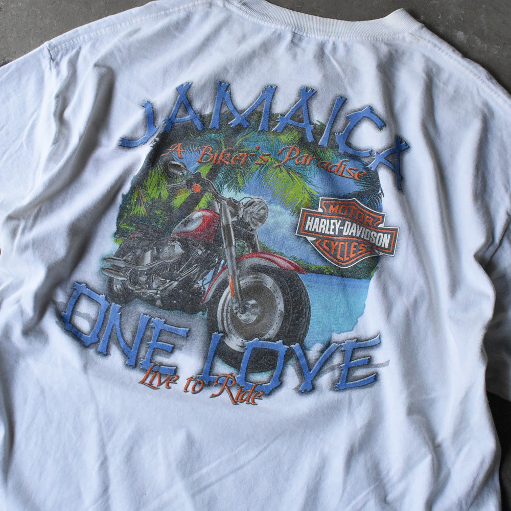 Harley-Davidson “JAMAICA ONE LOVE” ウィングロゴ Tシャツ 240712