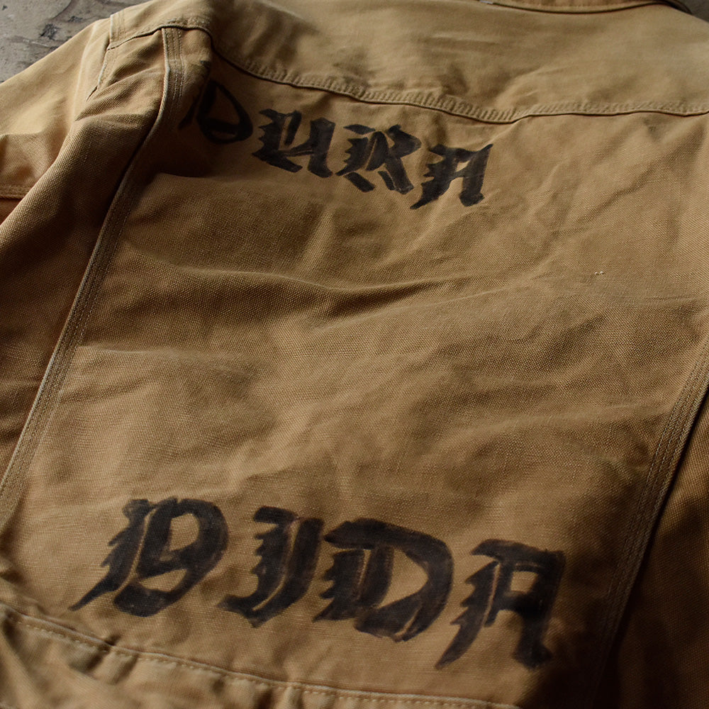 90's Carhartt ダック トラッカージャケット！ ブランケットライナー 231010H