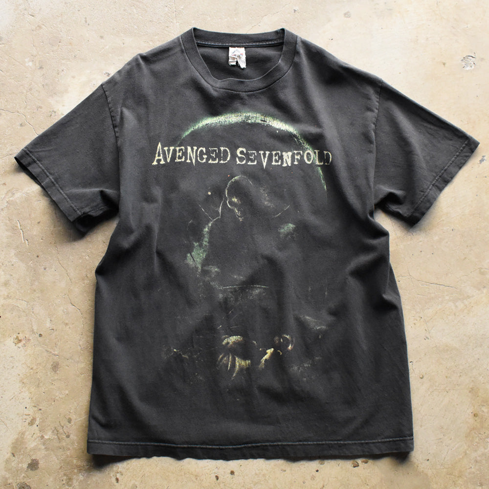 アヴェンジド・セヴンフォールド GRIM REAPER 死神グラフィック Tシャツ 2000年代 ブラック Alstyle L 古着