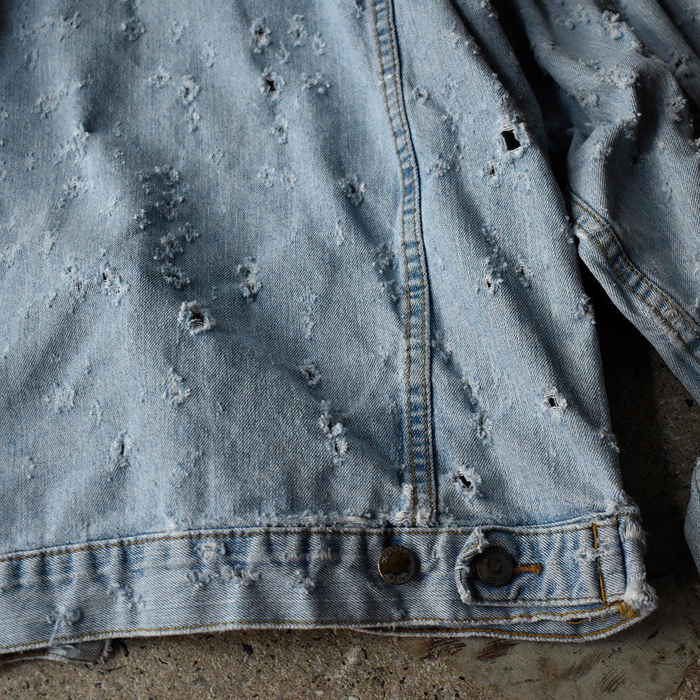 Y2K CARMAR Denim “Grunge×Punk“ ボロ！ デニムジャケット 250707H