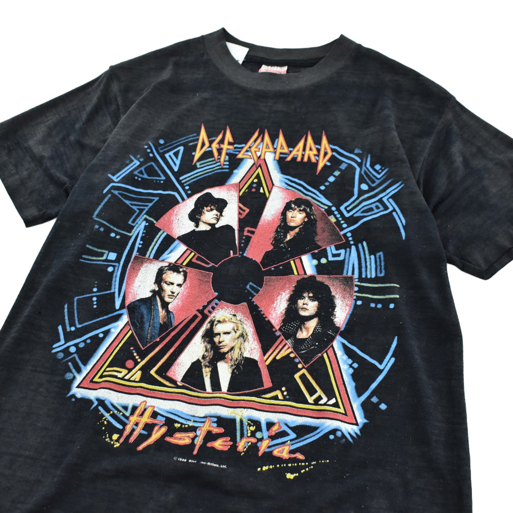 80's Def Leppard "Hysteria" Tour ハードロックTシャツ 260609H