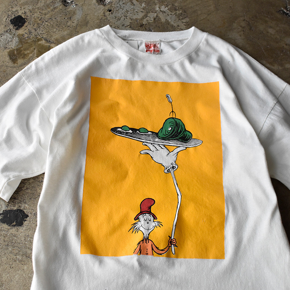 90’s Dr. Seuss ”The Cat in the Hat” 海外絵本 キャラ Tシャツ 250901H