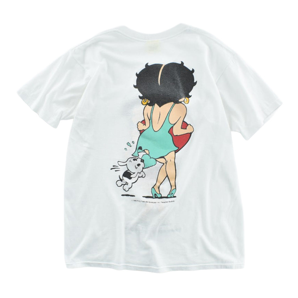 80's Betty Boop "I want to be loved by you" キャラクターTシャツ 260825H