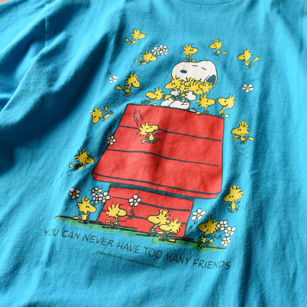 90’s Peanuts “SNOOPY & WOODSTOCK” キャラクター Tシャツ 250409