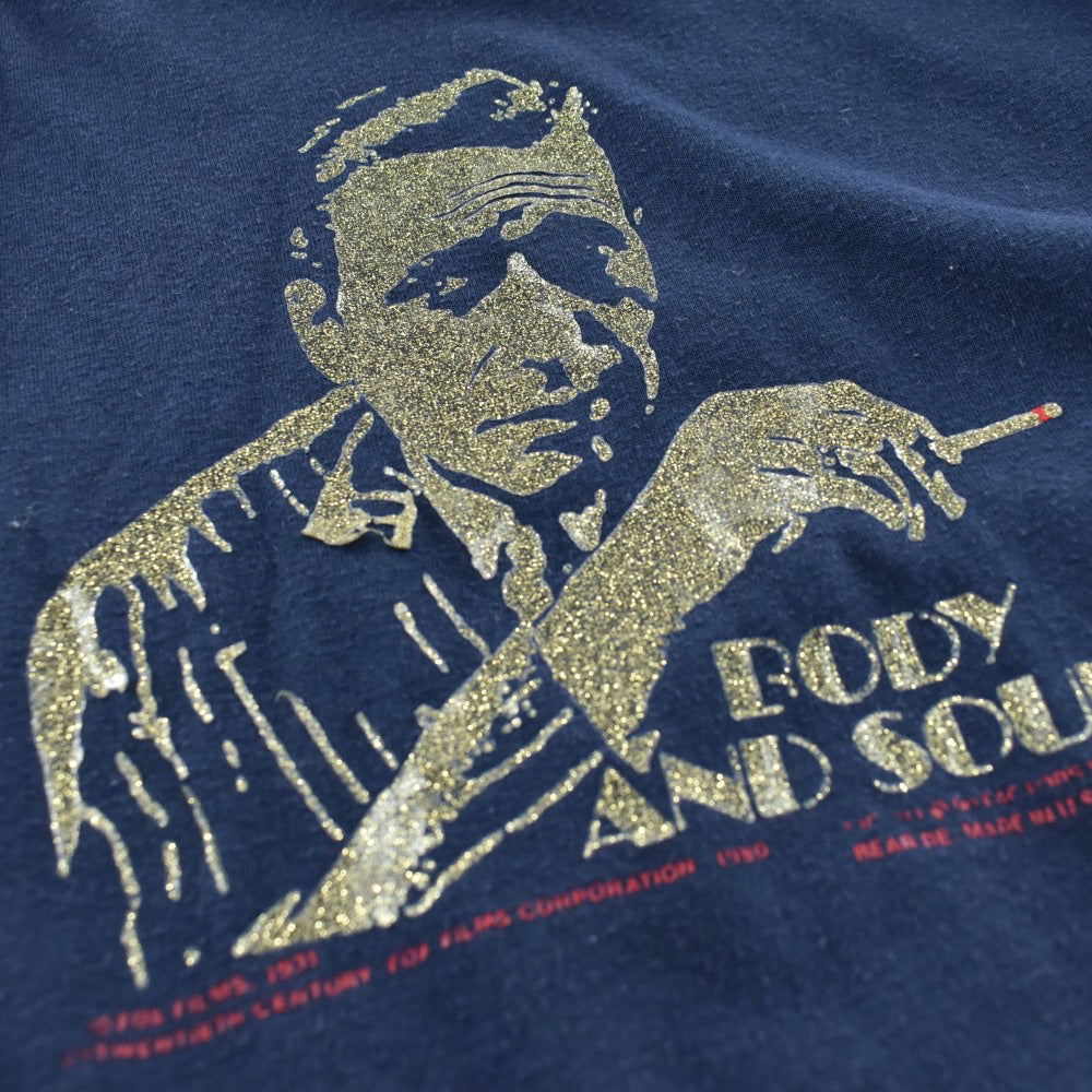 80's "BODY AND SOUL" Humphrey Bogart ムービーTシャツ 260421H