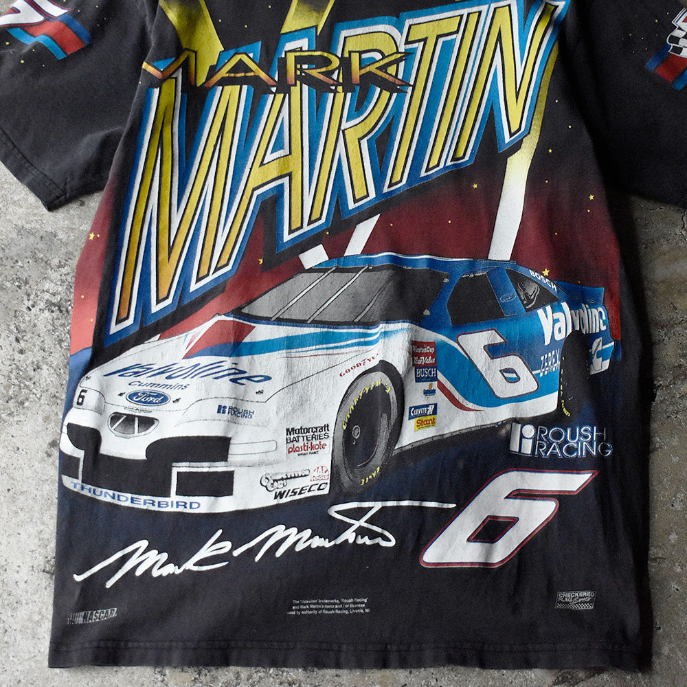 Y2K AOP！ “Mark Martin” Racing Tシャツ 250610H