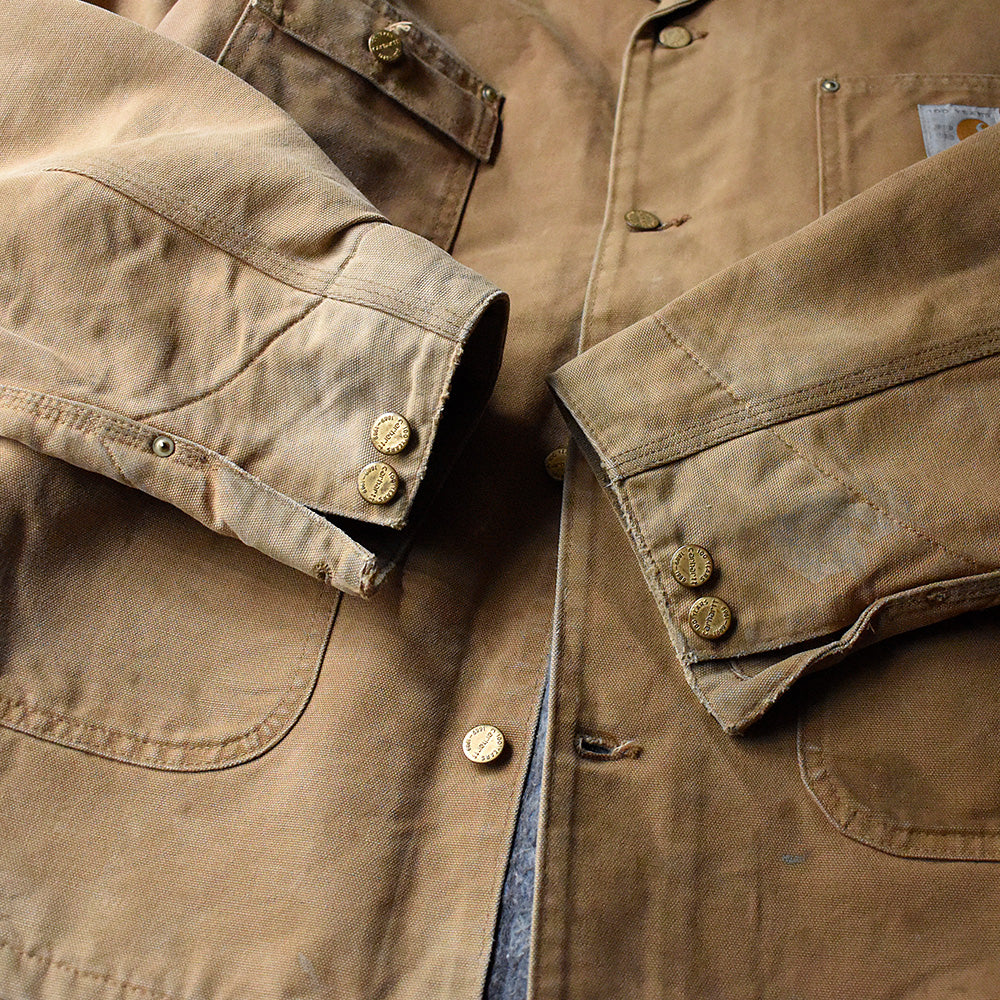 80's Carhartt “100years” ダック チョアコート ブランケットライナー USA製 241120H