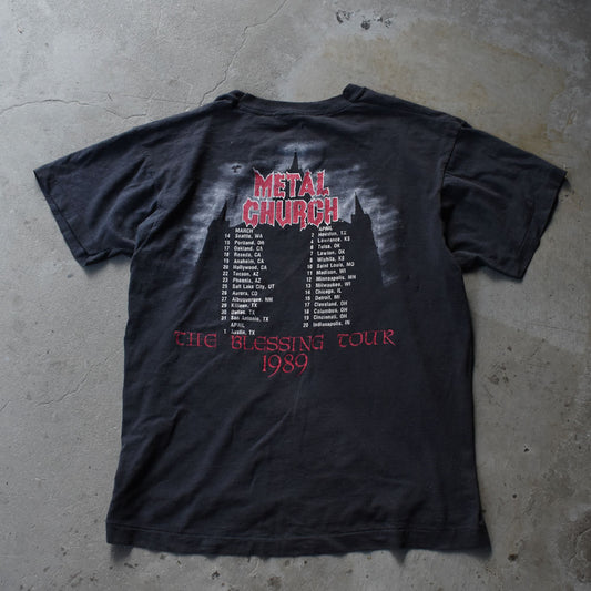 80’s Metal Church “THE BLESSING TOUR 1989” ロック Tシャツ 250923H