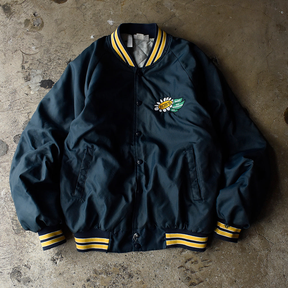 90's Bob's Market and Greenhouses 中綿入り ナイロンジャケット USA製 231003H