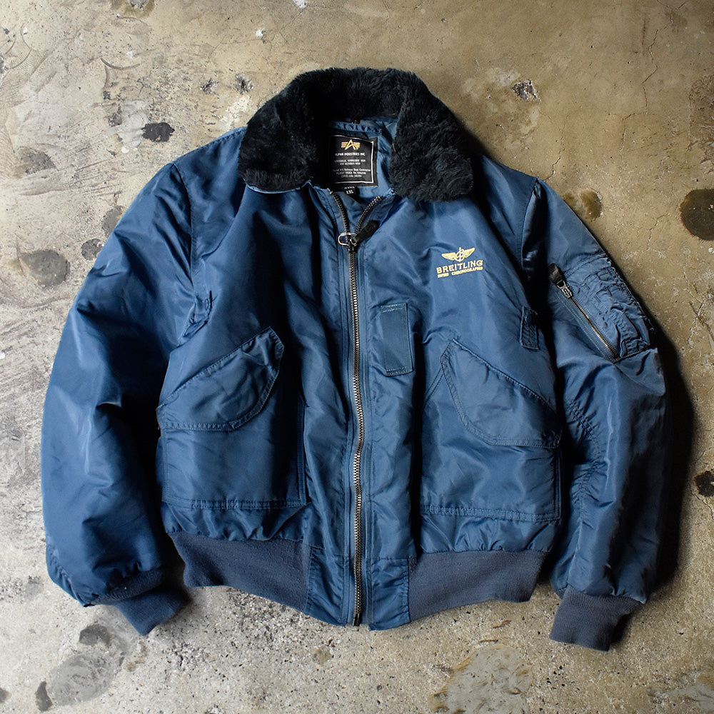 ALPHA×BREITLING B-15 フライトジャケット USA製 250109H