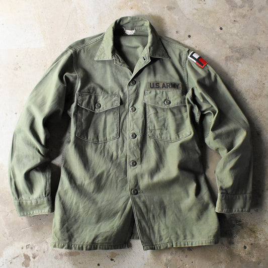 70's U.S.ARMY ミリタリー ユーティリティシャツ 250410