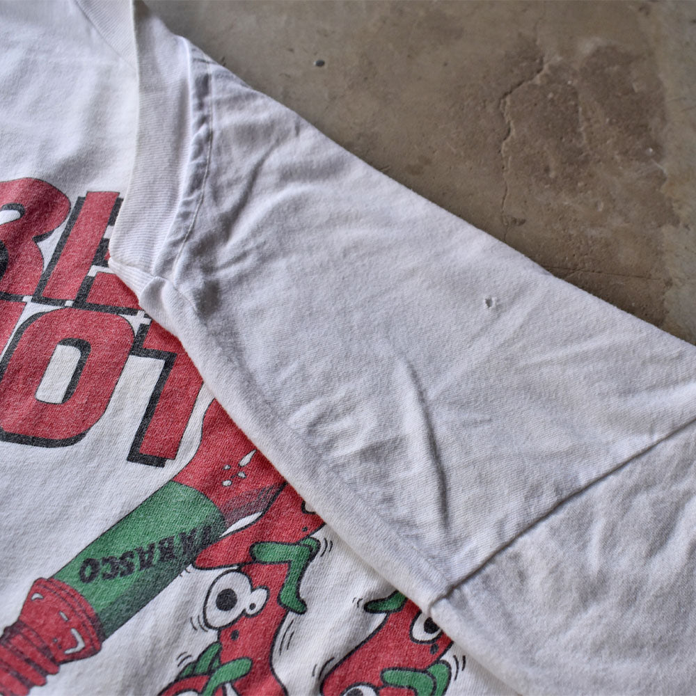 90’s Hanes ”RED HOT” TABASCO キャラ Tシャツ USA製 240430