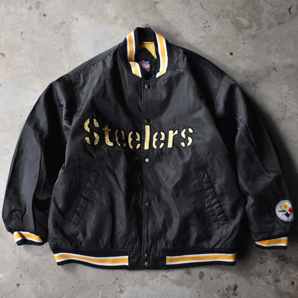 90-00's “NFL Pittsburgh Steelers” 中綿入り ナイロンジャケット 240225